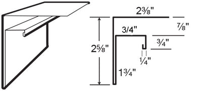F & J Channel - Metal Trim & Flashing - Choose from 21 Vibrant Colors!